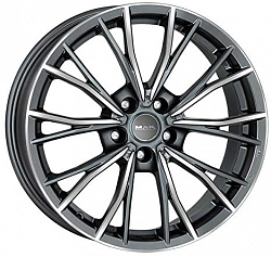 Диск MAK Mark 8x17 5x120 ET53 DIA 72,6 Gun Met-Mirror Face